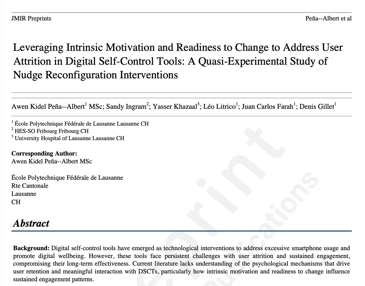 Detox Research Paper - JMIR Preprint